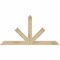 Ekena Millwork Saratoga Rough Sawn Timber Gable Bracket, Douglas Fir, 60"W x 30"H x 2"D x 4"F, 12/12 Pitch GBW060X30X0204SAR00RDF - alternate 1